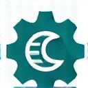 Icono de dos engranajes interconectados simbolizando interoperabilidad.